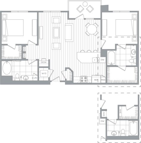 B2C floor plan